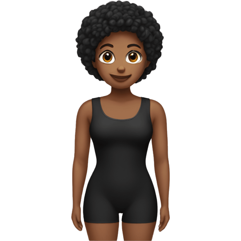 black short bodysuit emoji