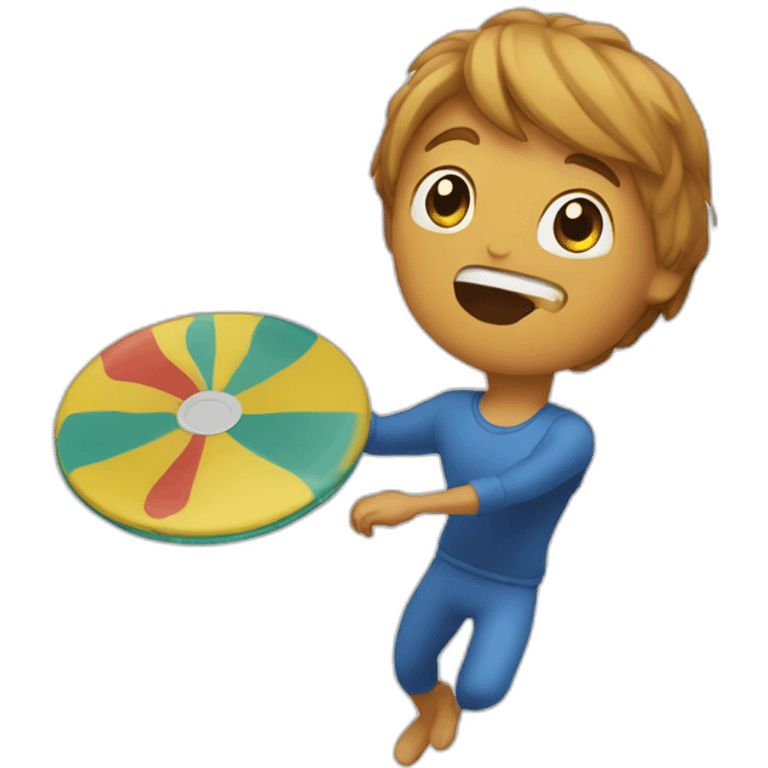 throwing frisbee emoji