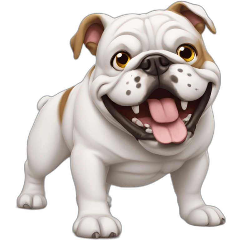 funny bulldog emoji