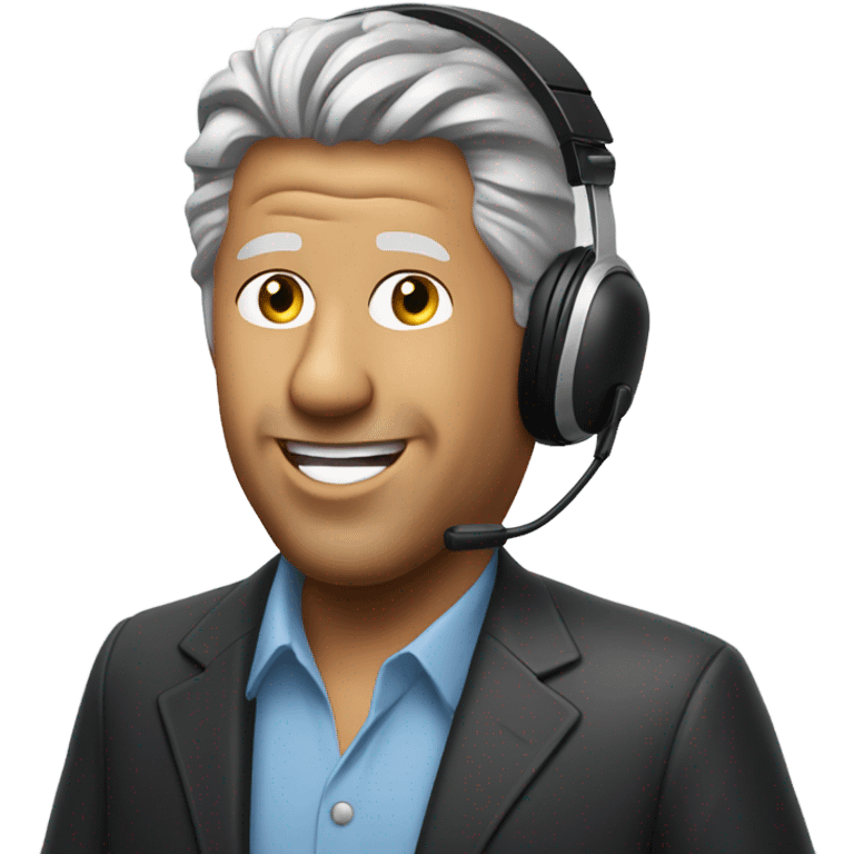 john maxwell with headset microphone emoji