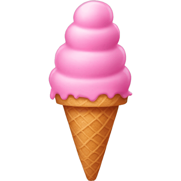 Pink ice cream emoji