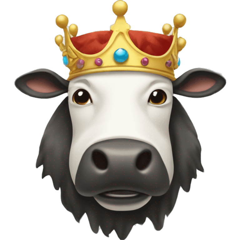 Moo deng with a crown emoji