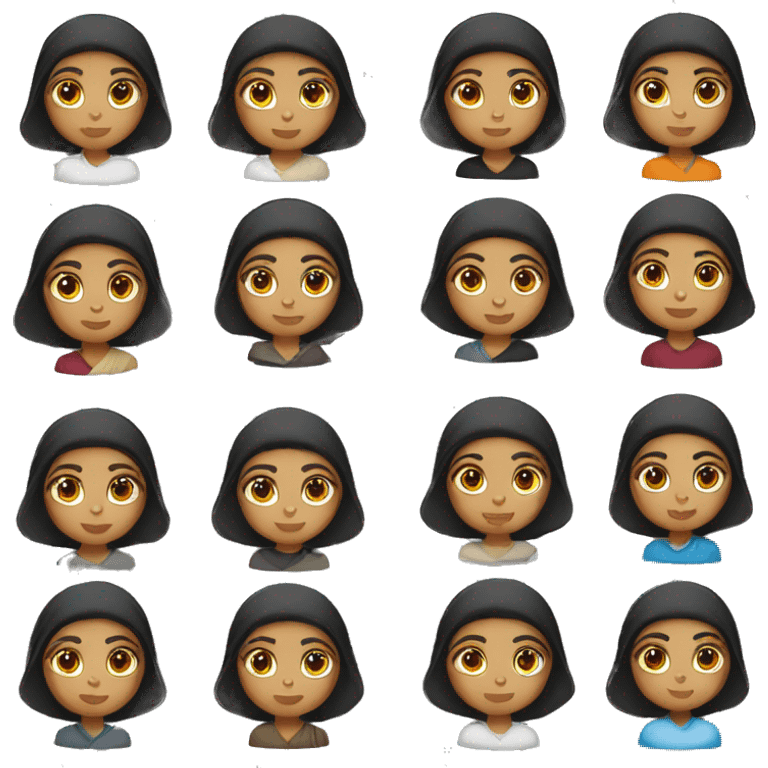 Israeli Arab Multiracial Girl emoji