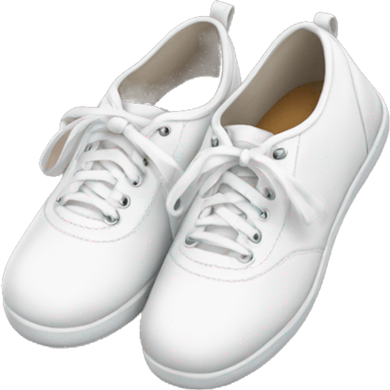 white cheer shoes emoji