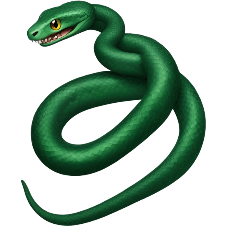 dark green snake Slytherin emoji