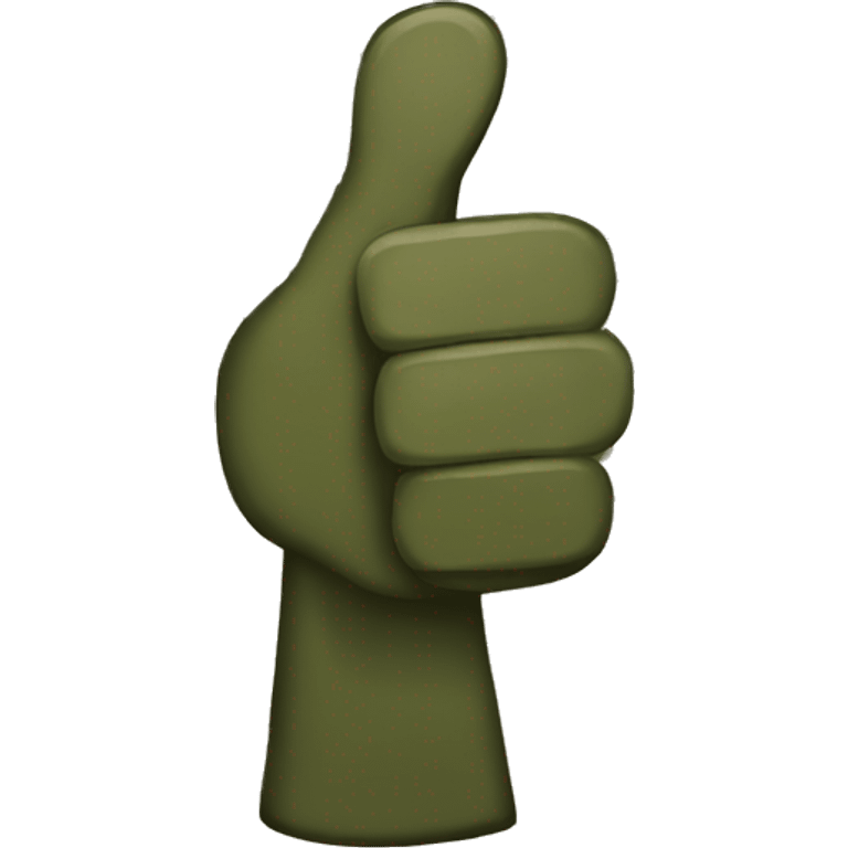 Military camo thumbs up emoji