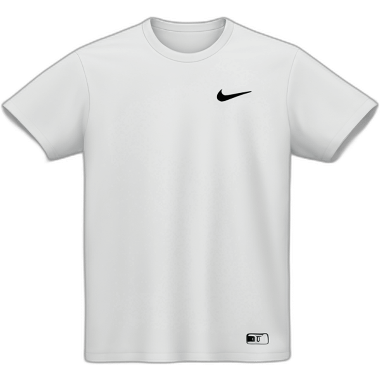 white nike by you T-shirt emoji