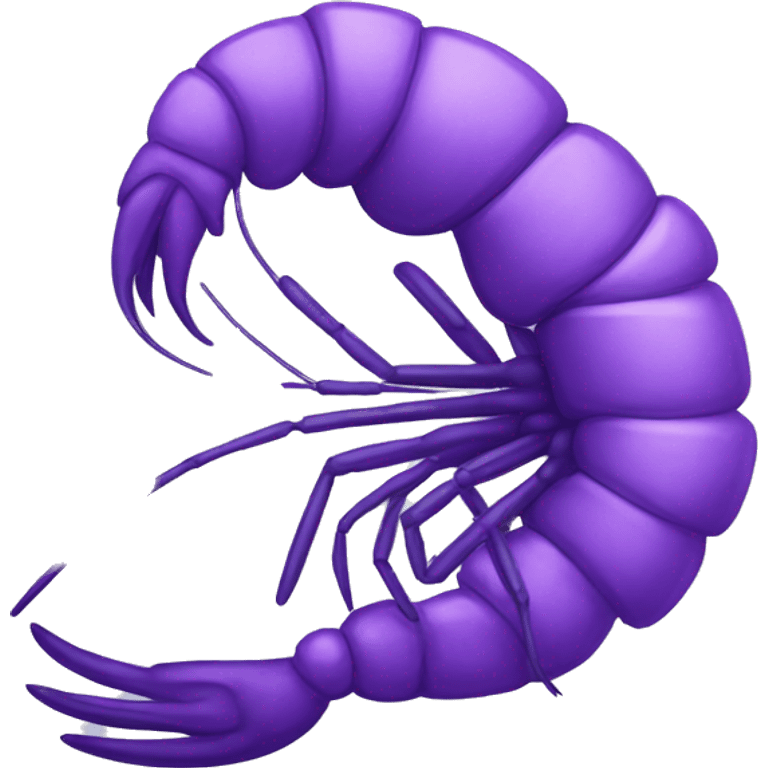 shrimp purple emoji