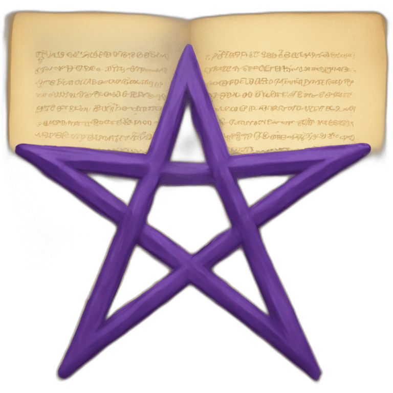 book with pentagram emoji