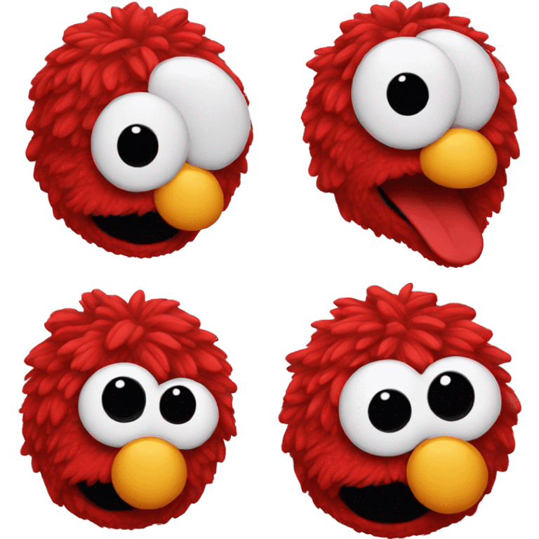 Cute Elmo head emoji