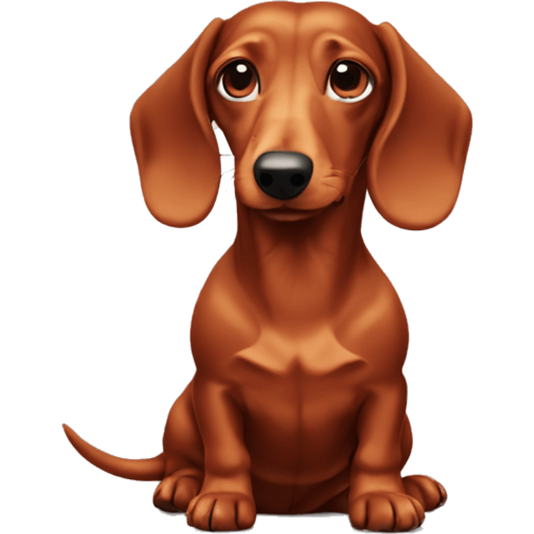 a red-haired dachshund emoji