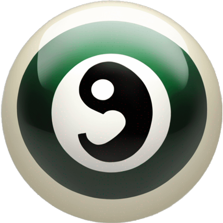 Billiard 8 ball emoji