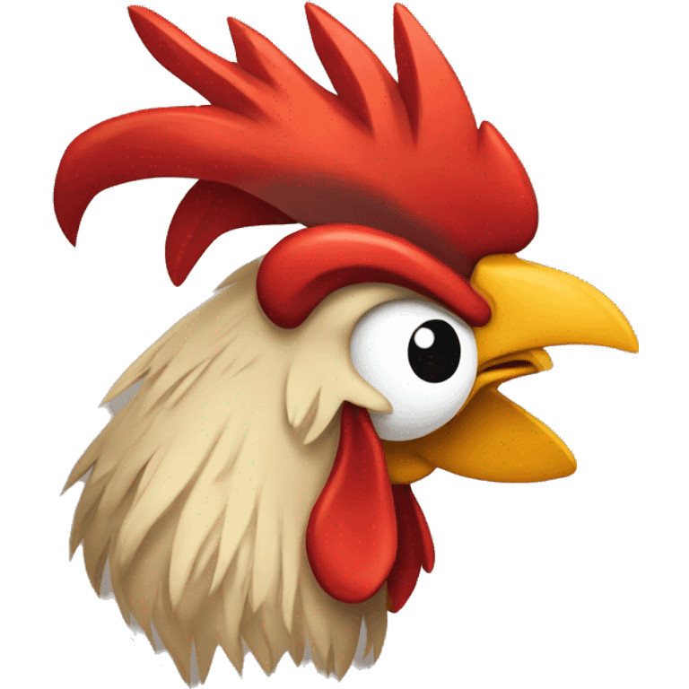 Bad rooster emoji