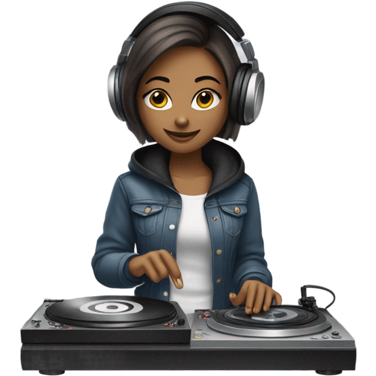 dj girl emoji