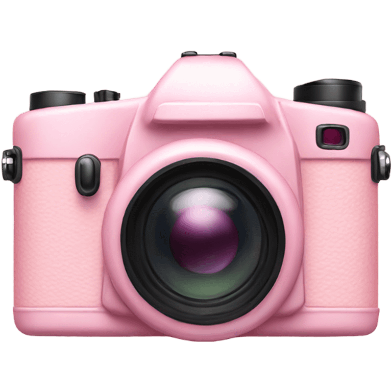 Pastel pink camera emoji