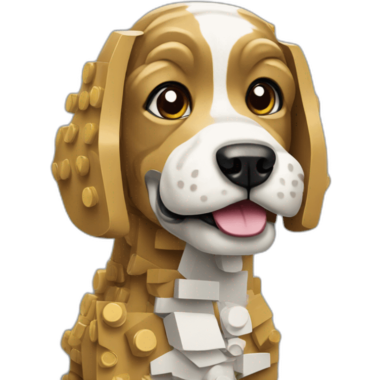 A dog made of legos emoji