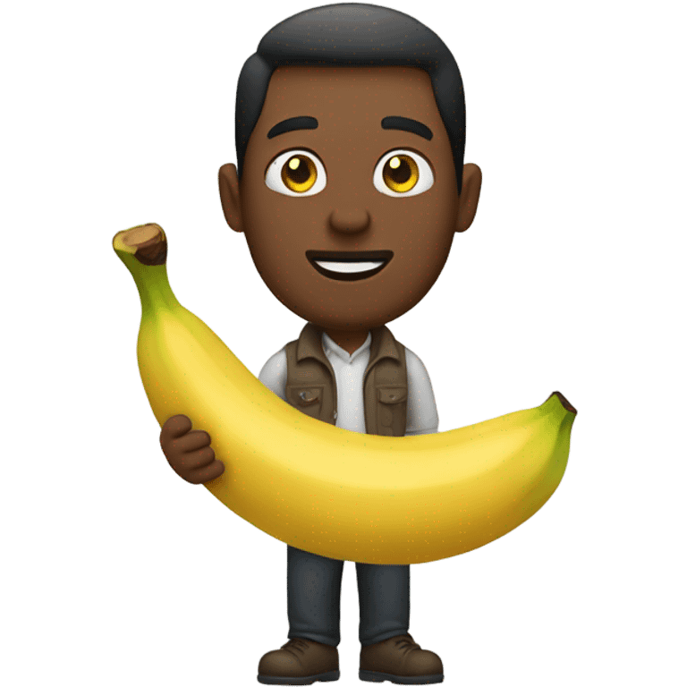 man with banana emoji