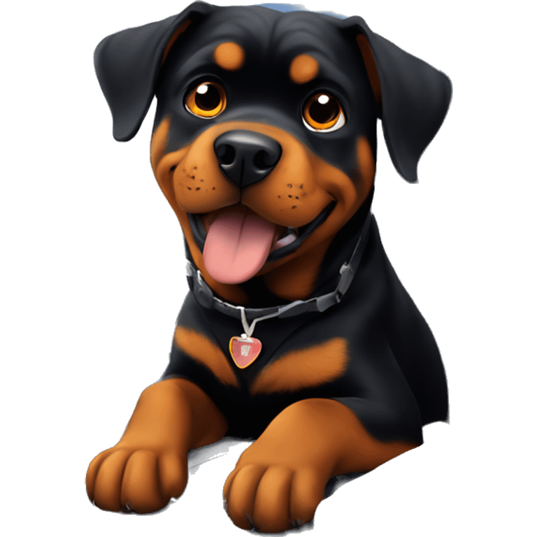 Rottweiler on a plane emoji