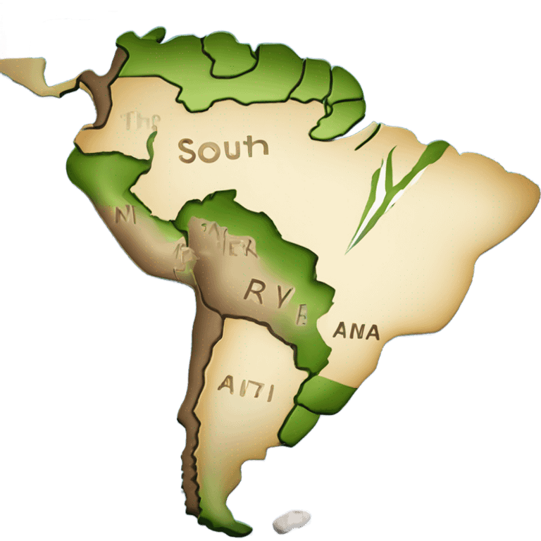 South America map emoji