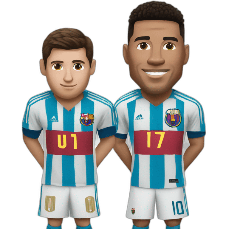 ronaldo and messi emoji