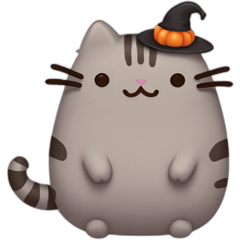 halloween pusheen emoji