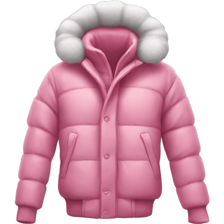 Pink Cozy Winter Jacket emoji