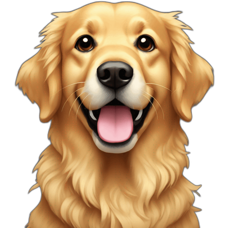 Golden Retriever pixel art emoji