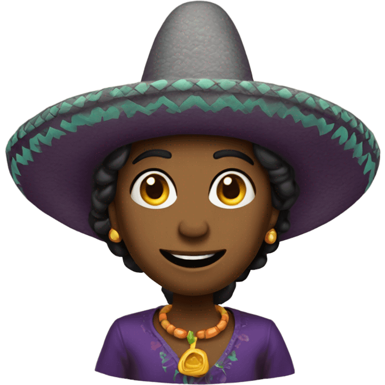 SOMBRERO DE BRUJA COLOR MO emoji