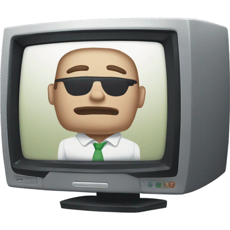 monitor with gta videogame emoji