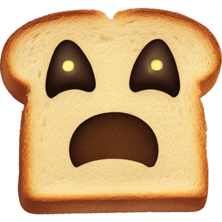 an evil peice of toast emoji