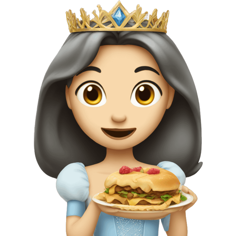 princess eating  emoji