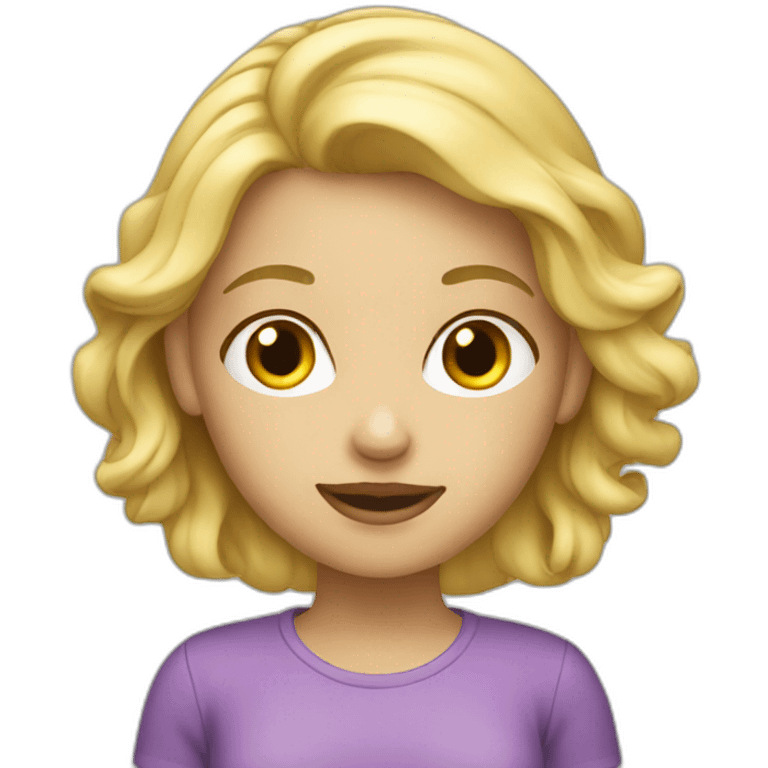 blonde girl 6A emoji