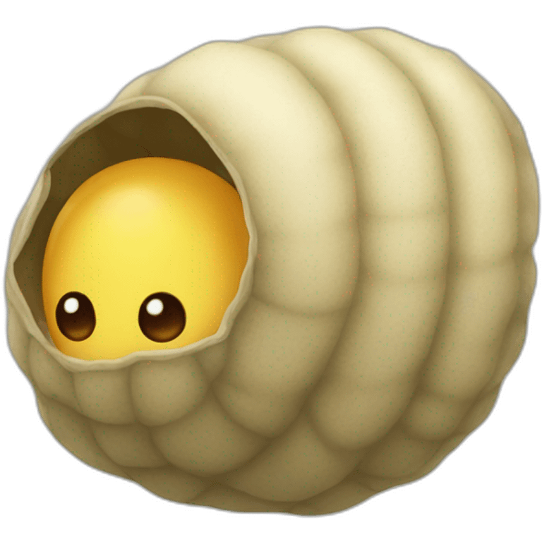 larva cocoon emoji