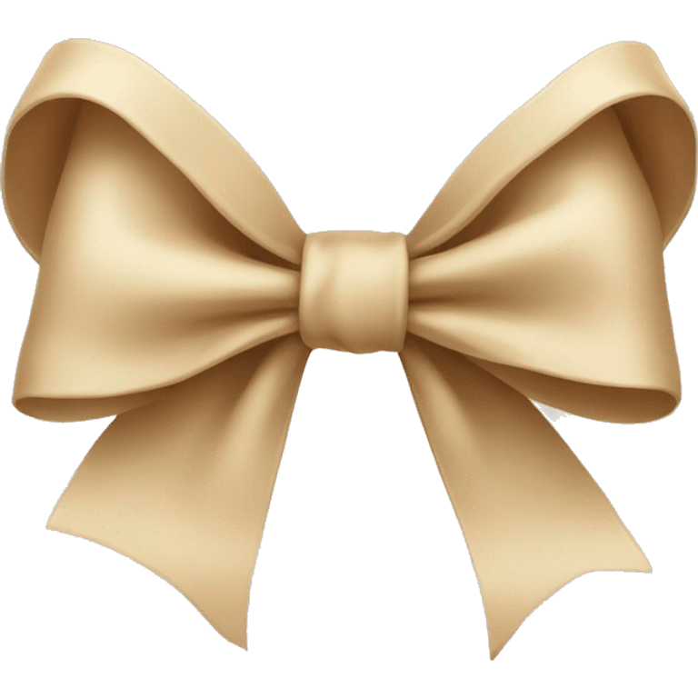 Beige bow emoji