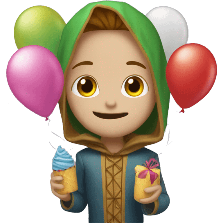 Duende felicitando cumpleaños emoji