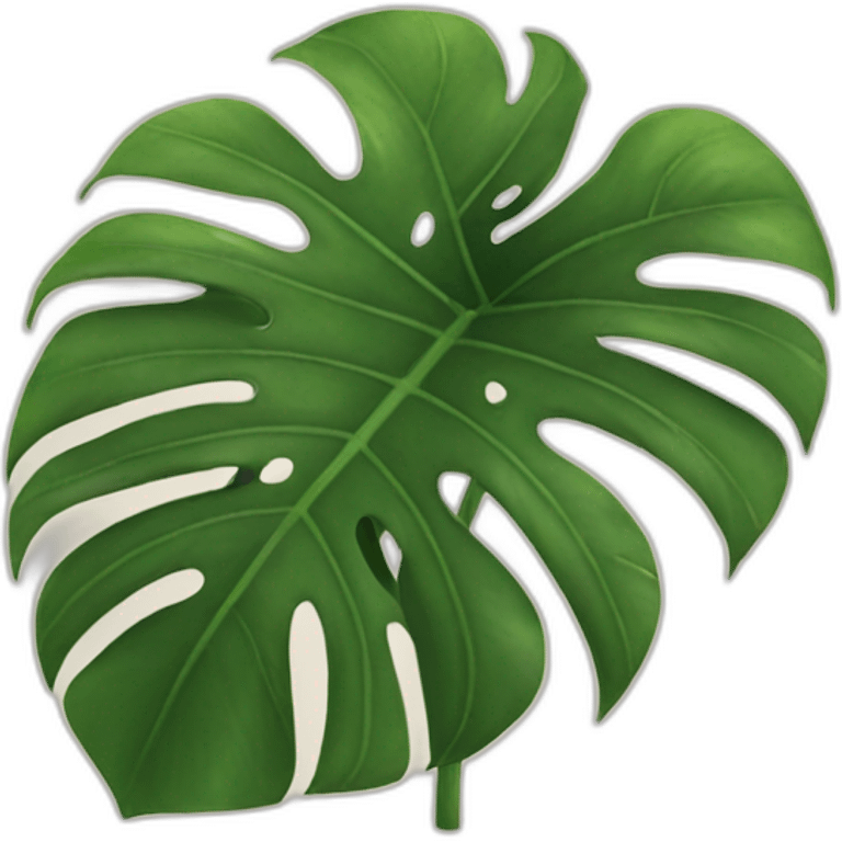 Monstera plant emoji