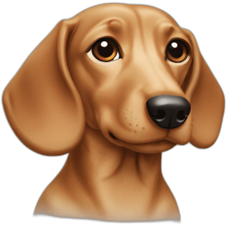 dachshund-facep-cream emoji