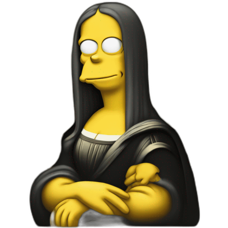 Homer simpson as Mona Lisa emoji