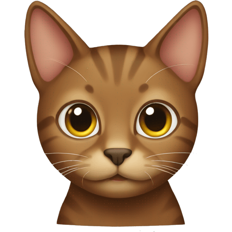 Brown cat emoji