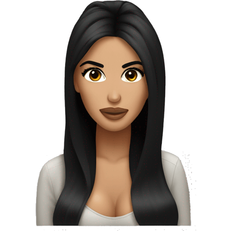 Kim Kardashian face
 emoji