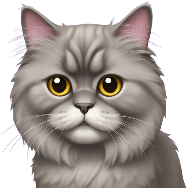 Purple Persian cat emoji