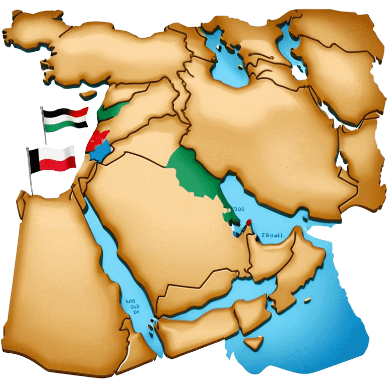 Middle east map emoji