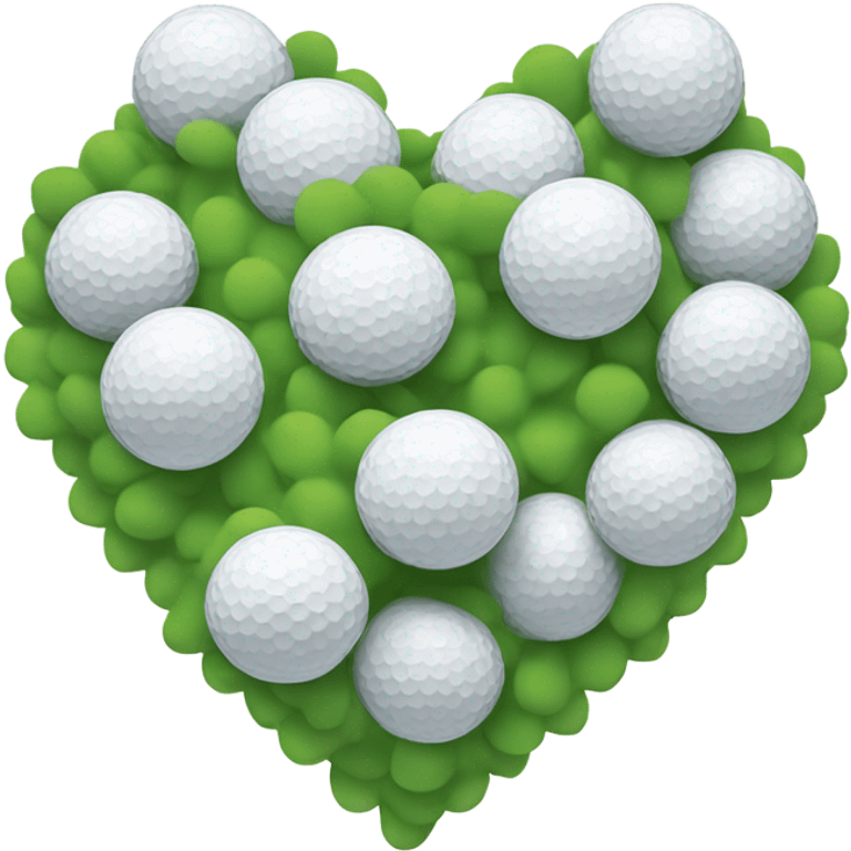 Golf ball heart  emoji