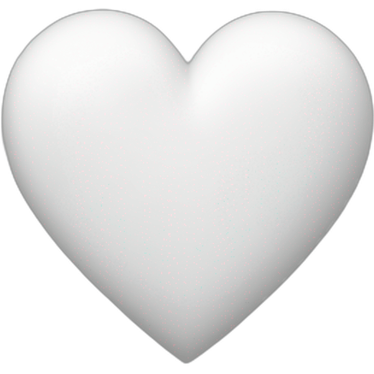 White heart emoji