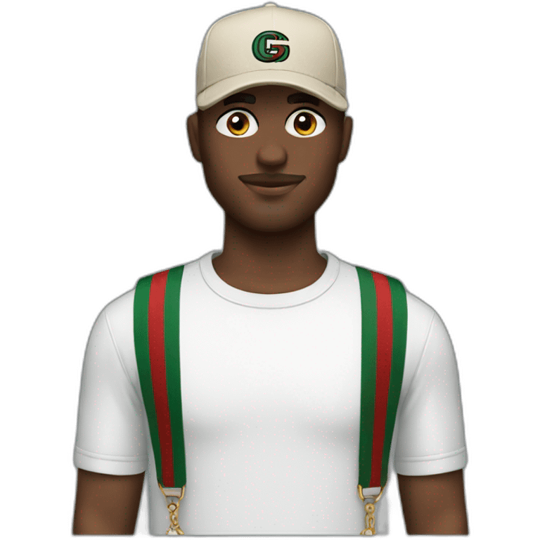 man arabic with a gucci cap emoji