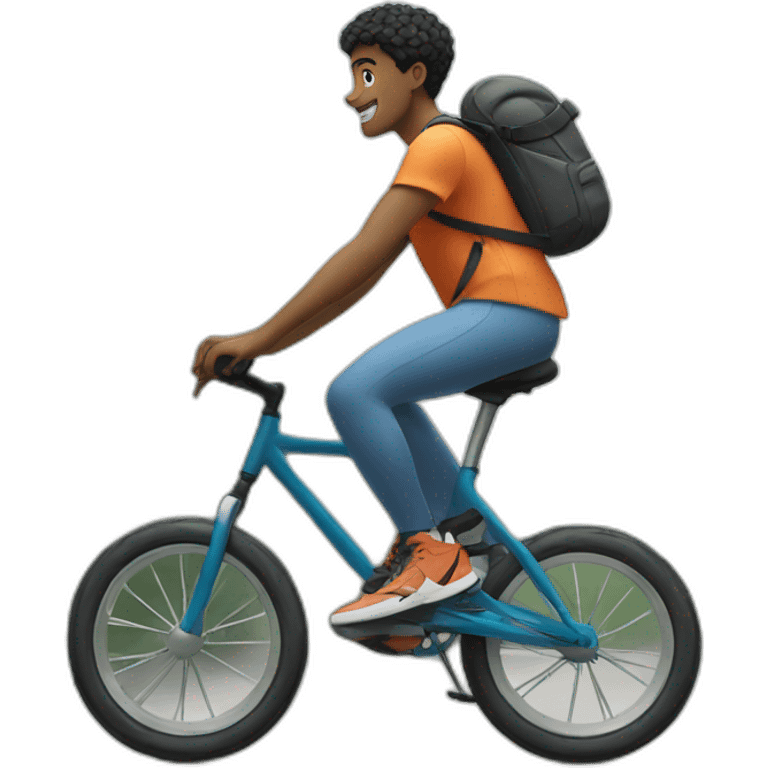 young-man,on-a-bike,nike-wear emoji