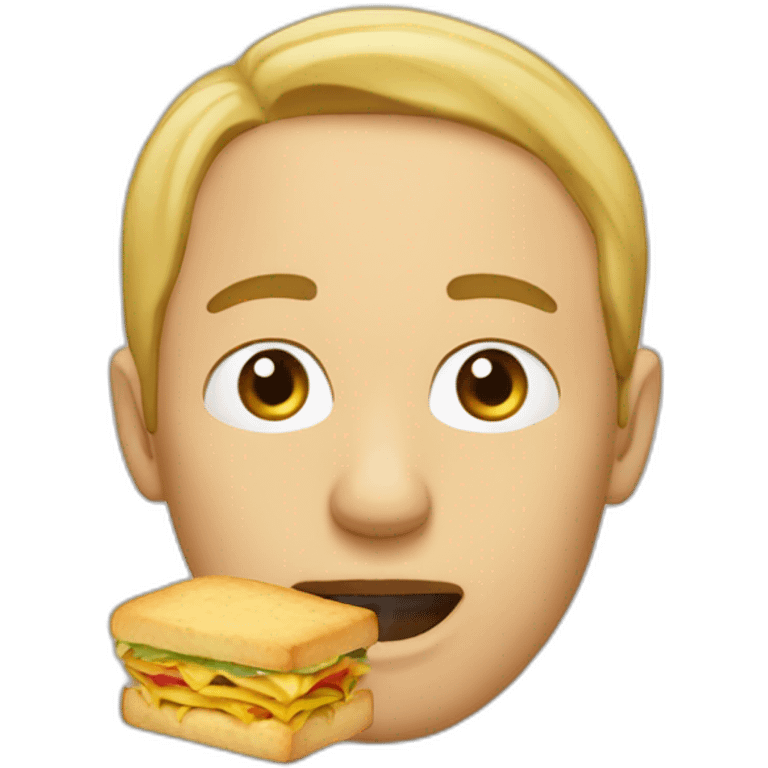 Quelqu'un qui mange emoji