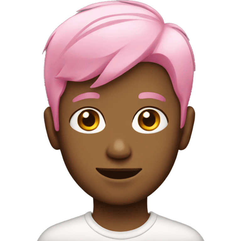 boy with pink hair emoji