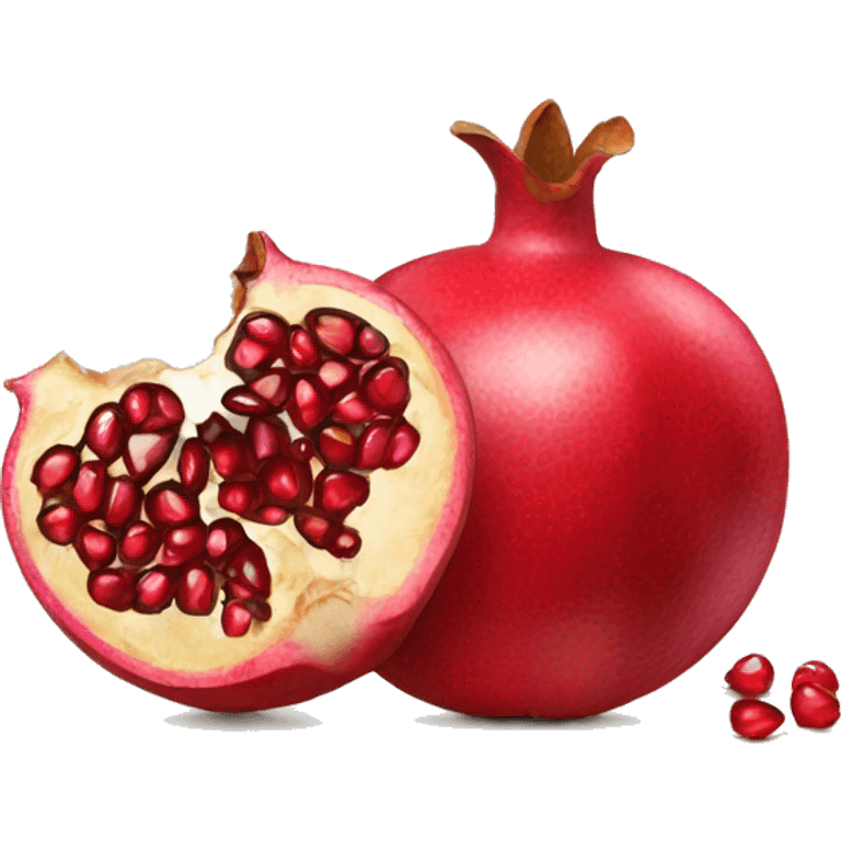 cut open Pomegranate emoji