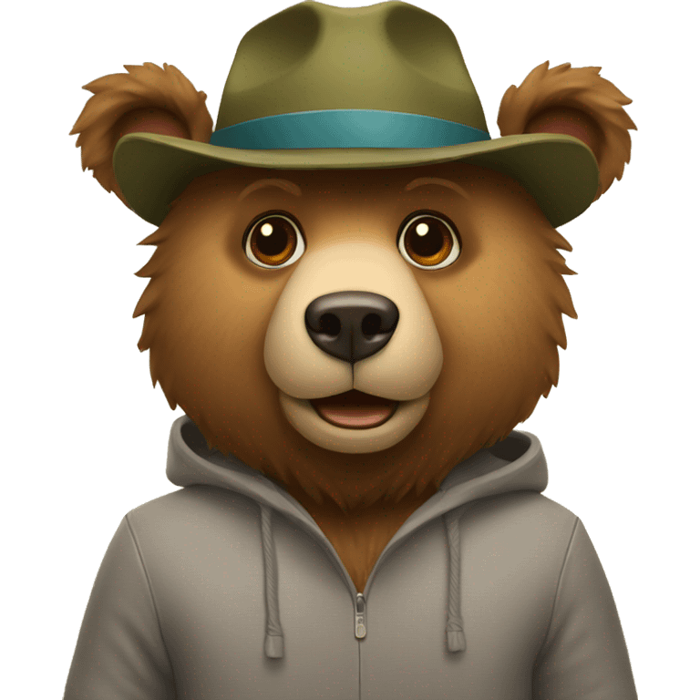 bear in a hat  emoji